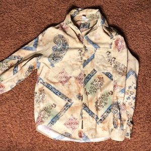 Psychedelic 100%Cotton/Corduroy Button Down
